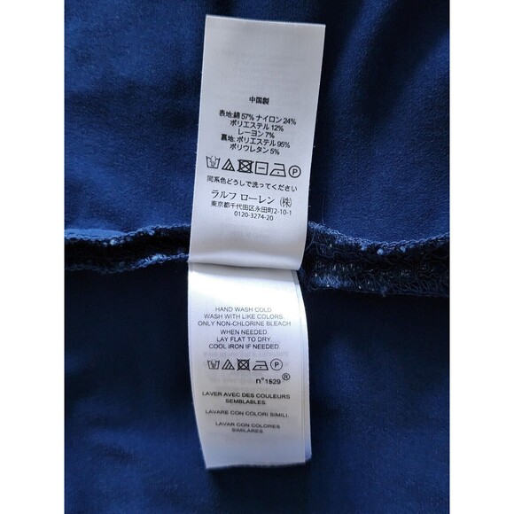 Lauren Ralph Lauren Womens Lace Sheath Dress Size 4 Blue V-Neck Holiday Party - Picture 7 of 9